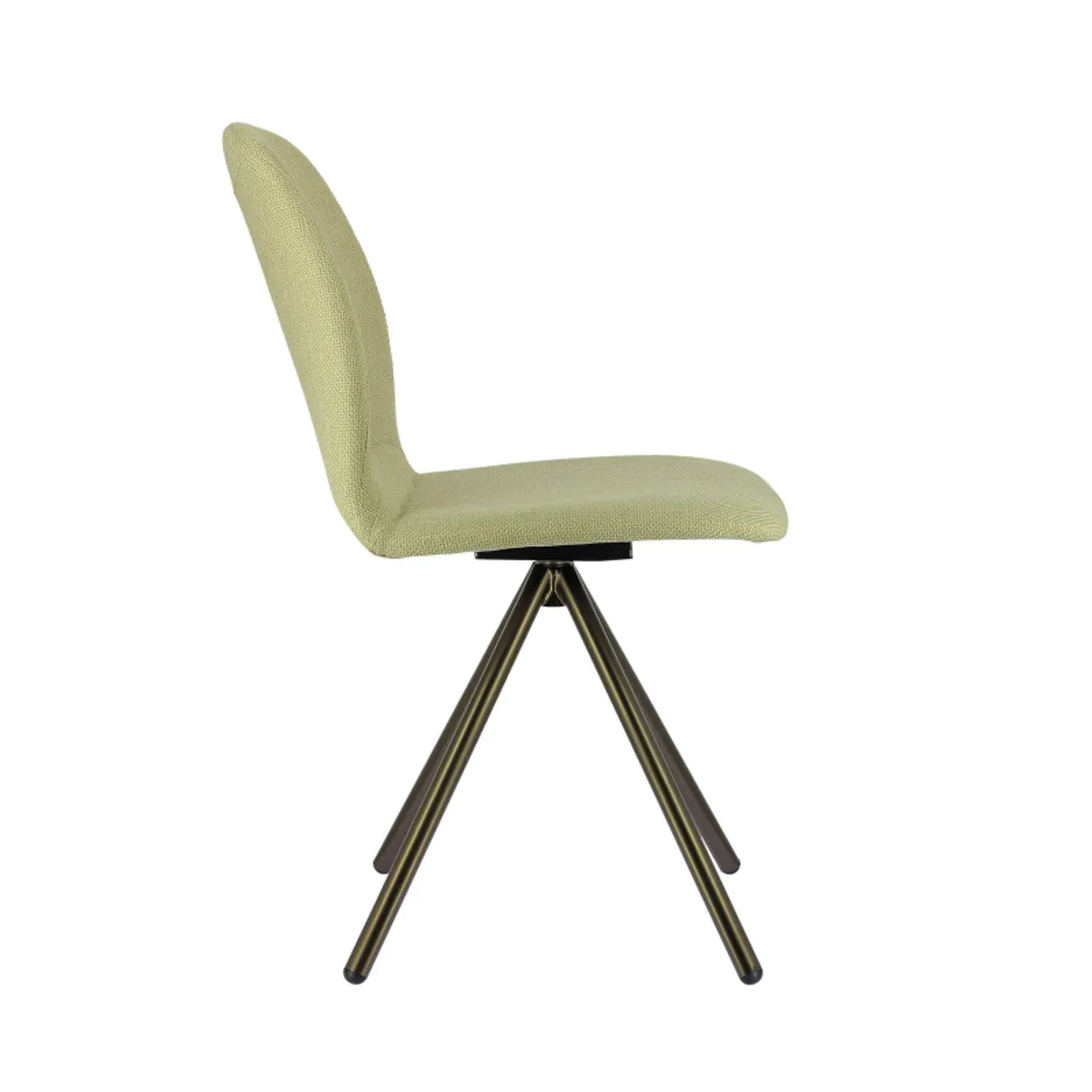 Genua - Chaise moderne pivotante en tissu et pieds métal — vue 5
