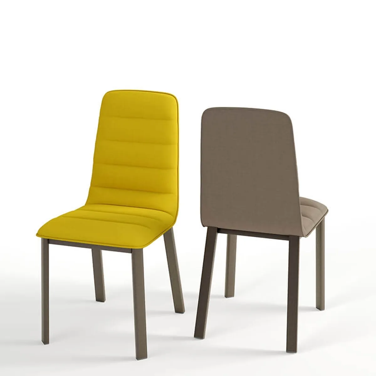 Pulsar - Chaise contemporaine en tissu et métal — vue 4