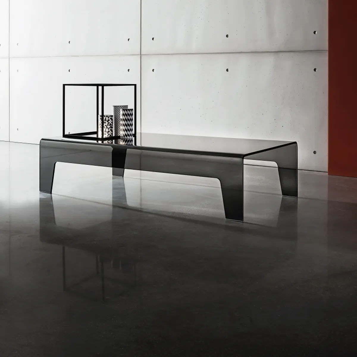 Frog Sovet® - Table basse design rectangulaire en verre — vue 3