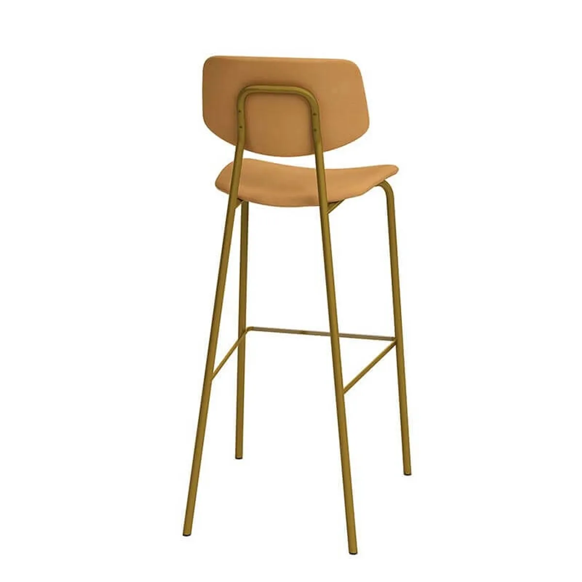 Lago - Tabouret de bar style vintage rembourré en simili — vue 4