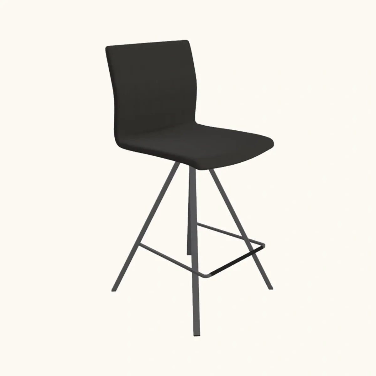 Silva - Tabouret snack design tissu et métal
