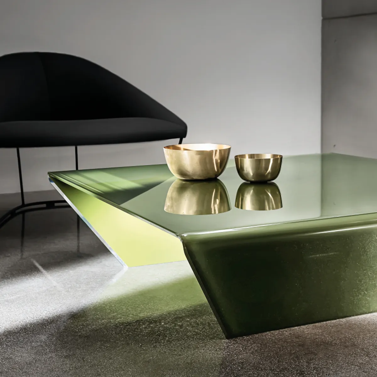 Rubino Sovet® - Table basse design rectangulaire ou carrée en verre — vue 4
