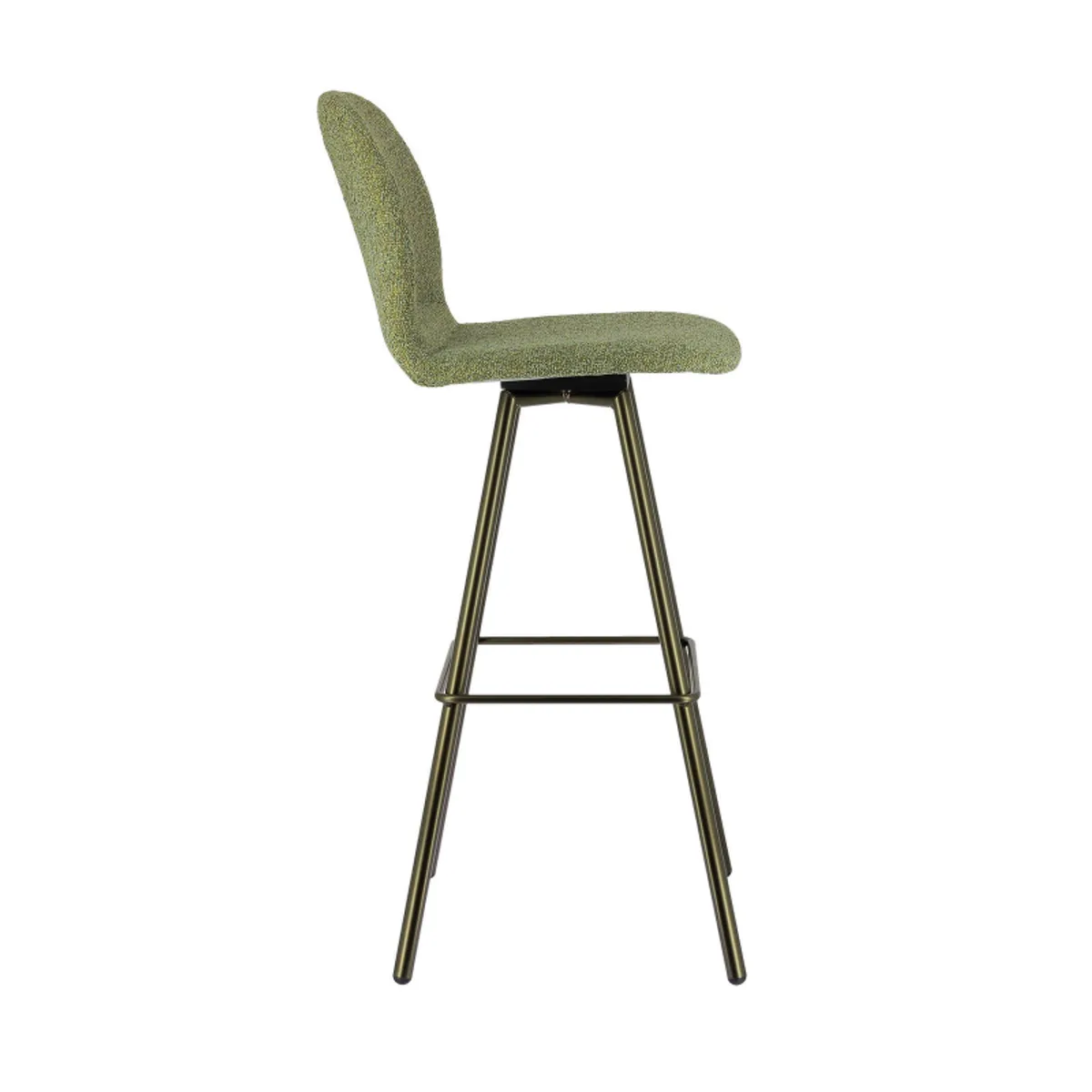 Osaka - Tabouret de bar moderne en tissu et pieds en métal — vue 5