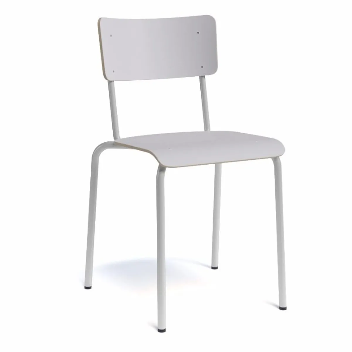 Collège - Chaise d'écolier vintage en métal et bois — vue 5