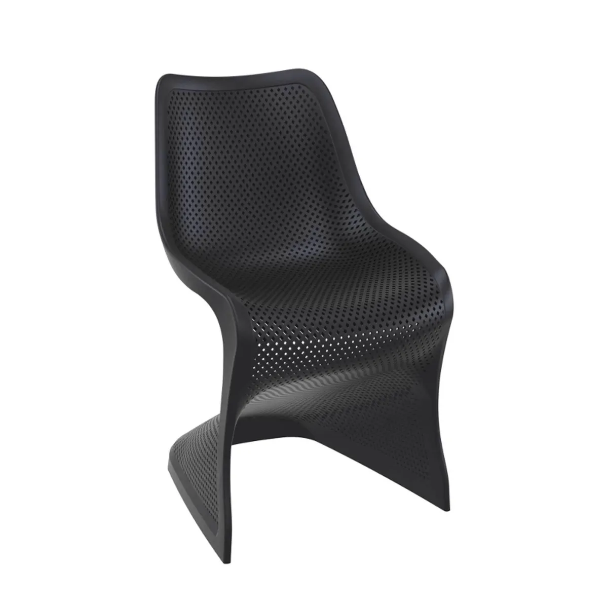 Bloom - Chaise de jardin design ajourée en polypropylène — vue 3