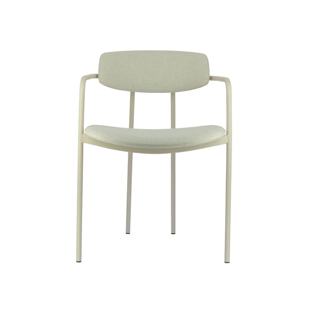 Mirror - Chaise moderne en tissu avec accoudoirs et pieds en métal — vue 4