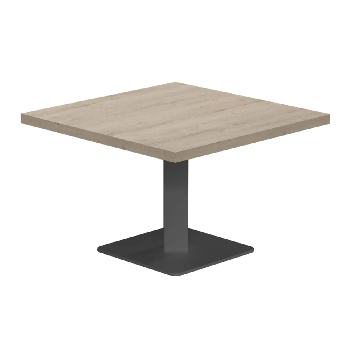 Ibero mini - Table basse carrée en stratifié pied central — vue 3