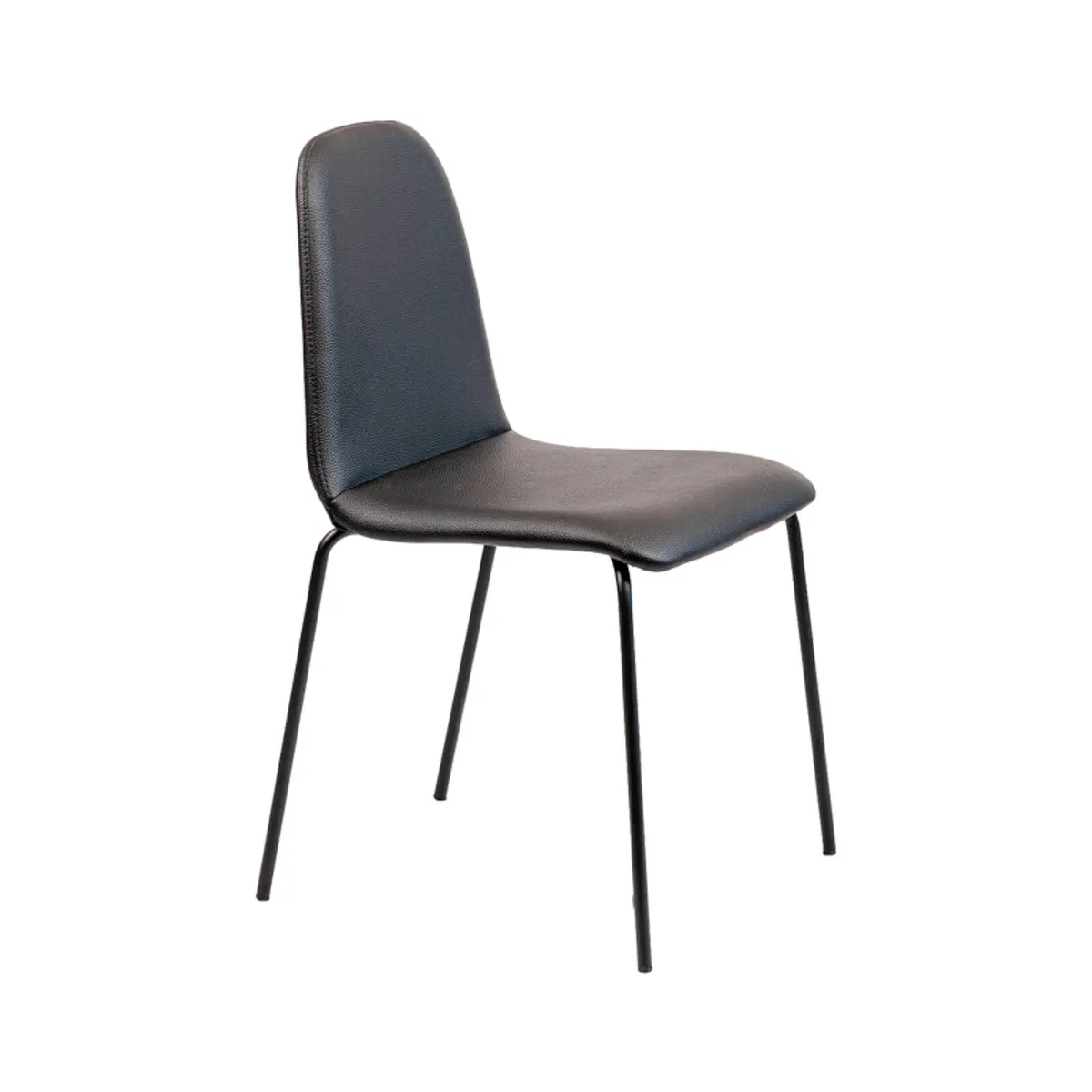 Pandora - Chaise moderne rembourrée avec pieds métal — vue 3