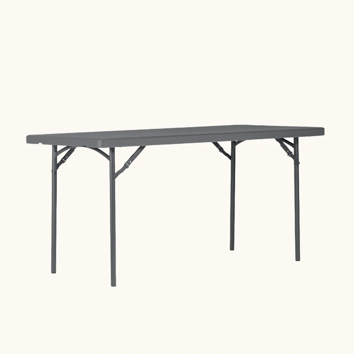 Table XL - Table pliante en polyéthylène et métal gris foncé