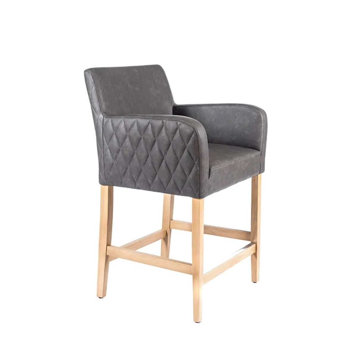 BarMoritz diamant - Tabouret snack avec accoudoirs matelassé sur le dossier — vue 3