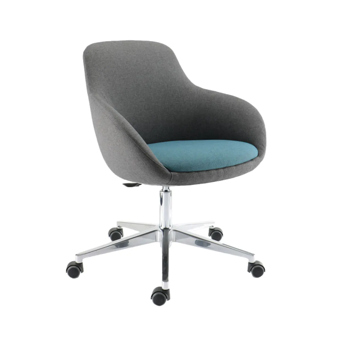 Eneka 02 - Fauteuil relax réglable et pivotant avec roulettes made in France — vue 3