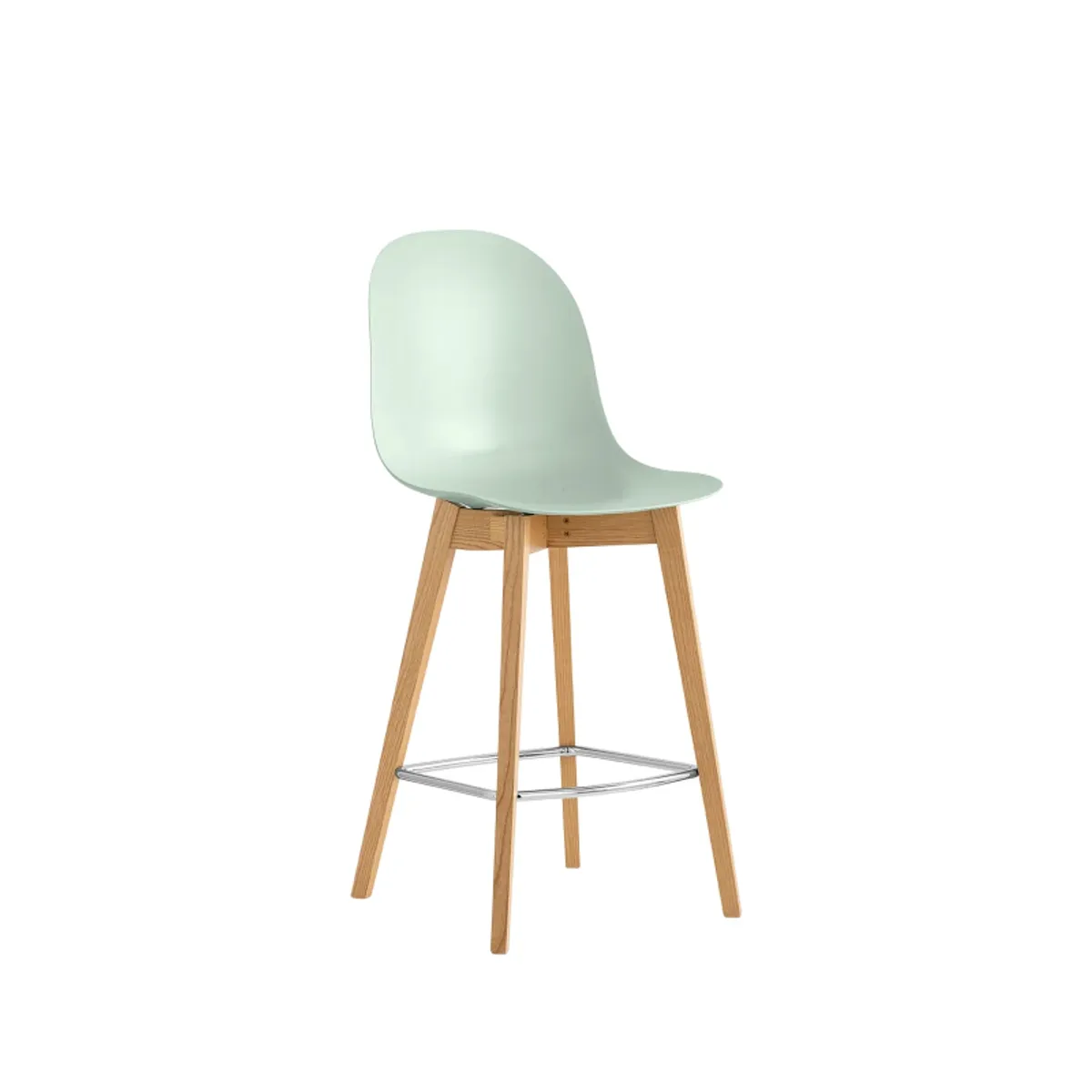 1672 Academy Connubia© - Tabouret scandinave en polypropylène et bois — vue 3