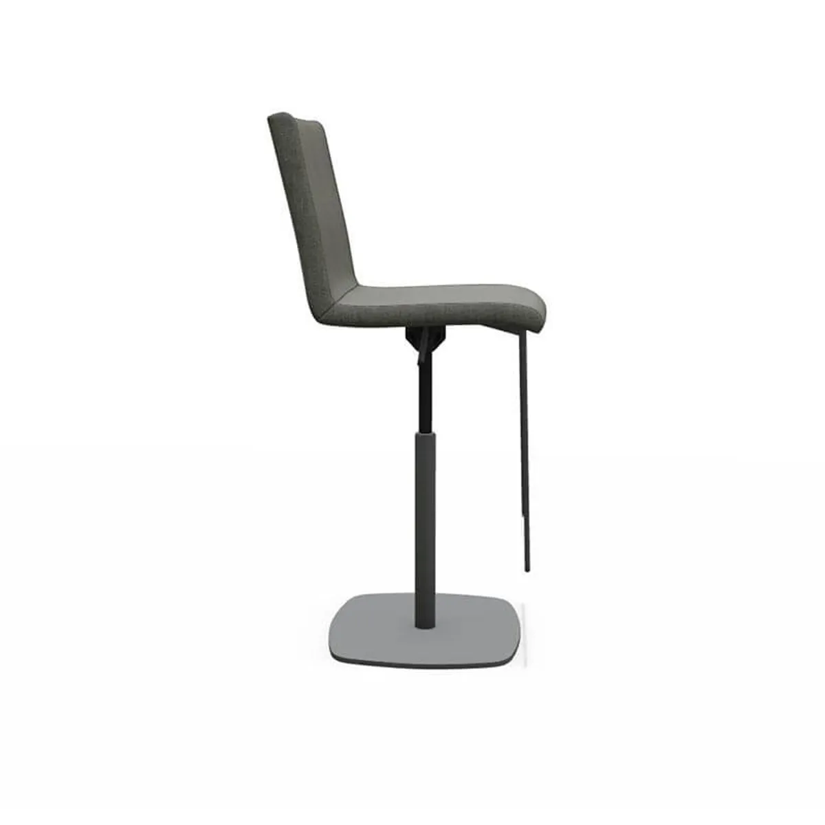 Sherpa - Tabouret haut réglable et pivotant en tissu fabriqué en Belgique — vue 3