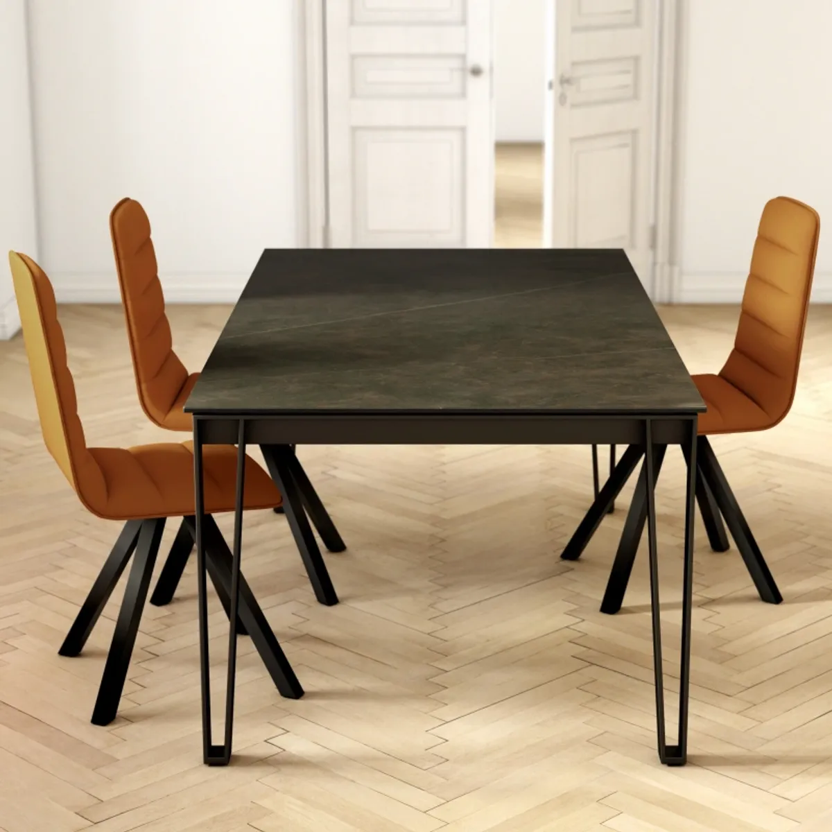 Okaso - Table design en céramique et métal — vue 5