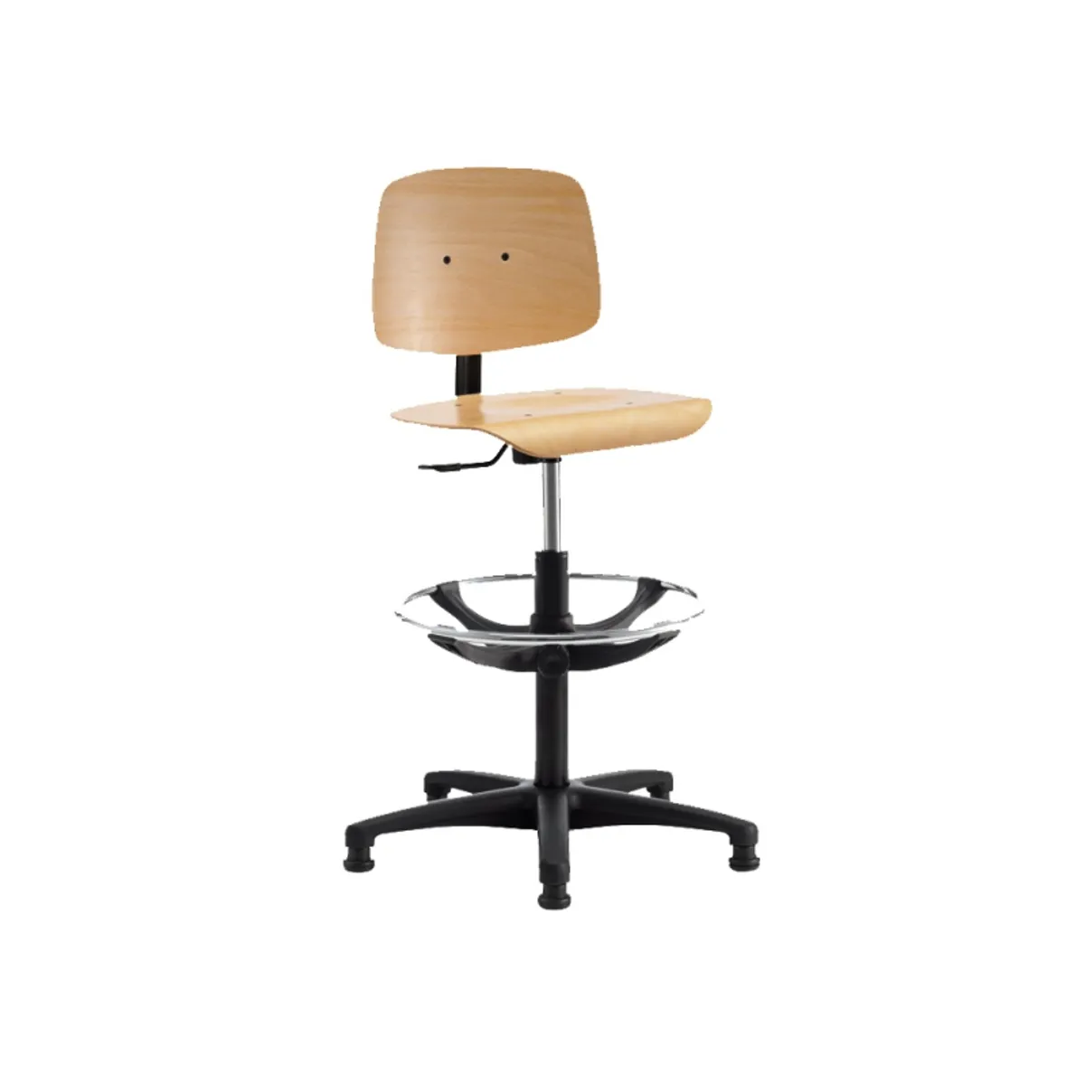 Tecnik - Chaise d'atelier réglable en bois — vue 3