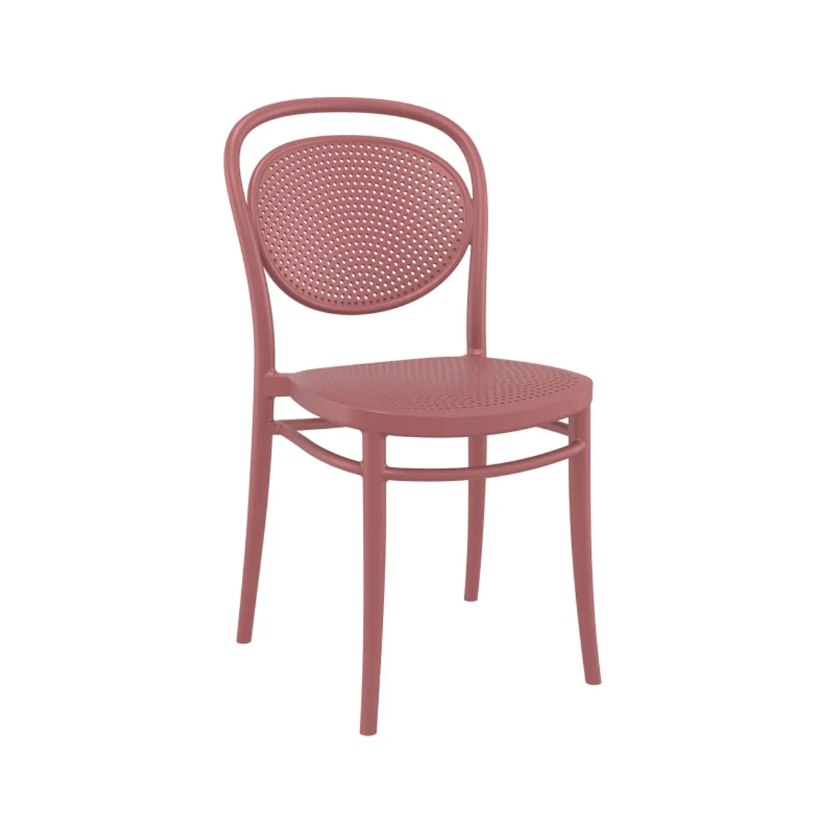 Marcel - Chaise moderne empilable en polypropylène — vue 5