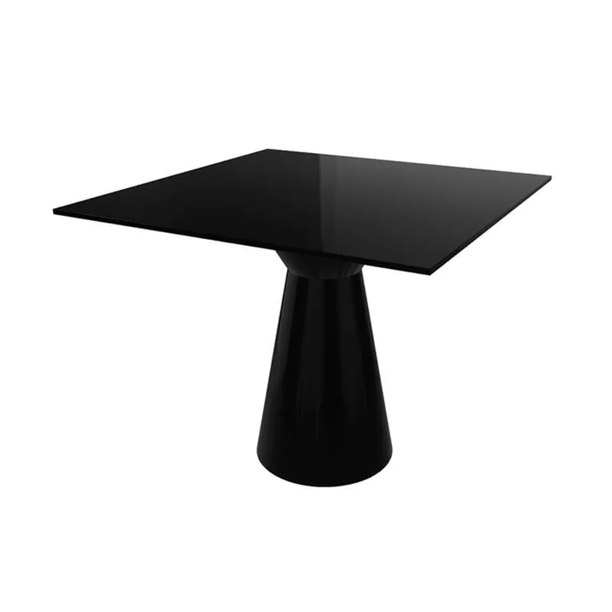 Roller H74 - Table carrée design italien à pied central