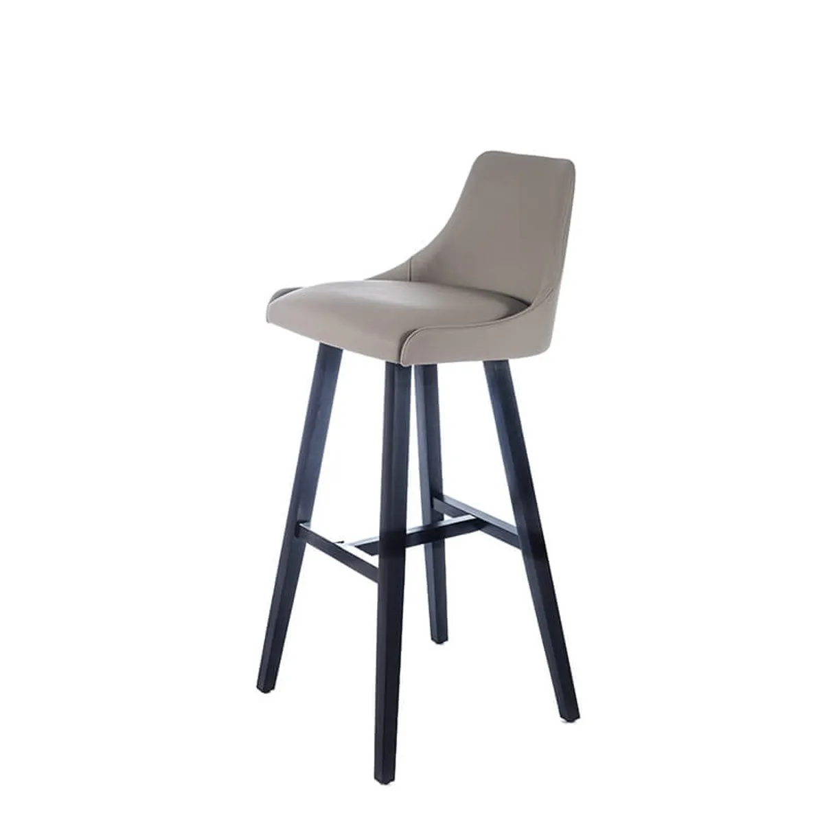 BarLars - Tabouret de bar moderne avec pieds en bois — vue 3