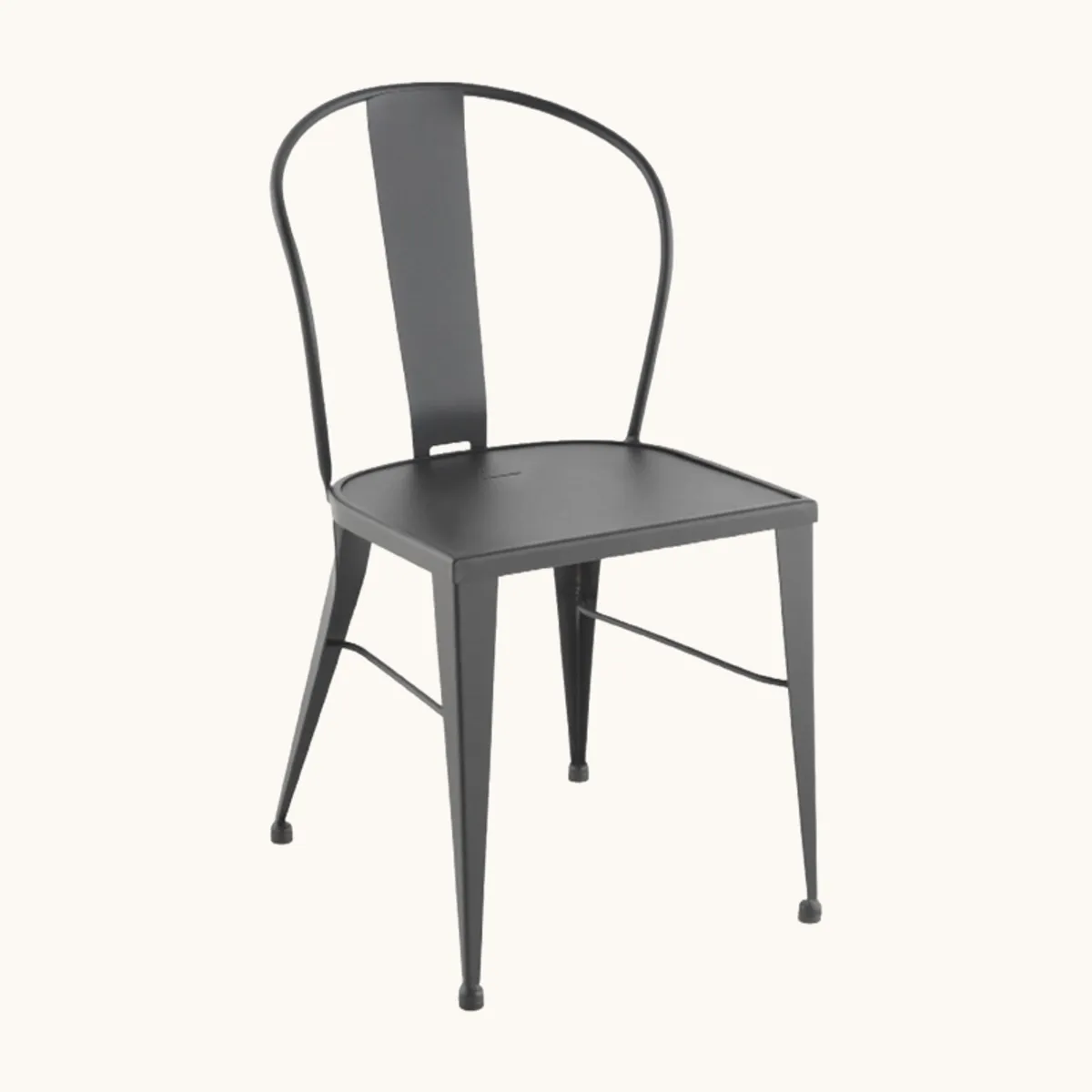 Turia S531 - Chaise de jardin vintage en métal style industriel