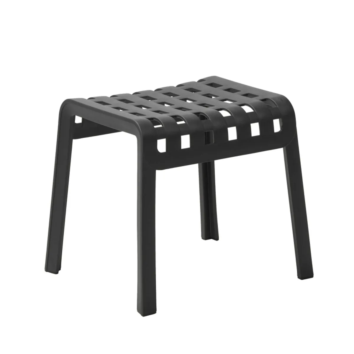 Poggio - Tabouret bas design extérieur empilable en polypropylène — vue 4