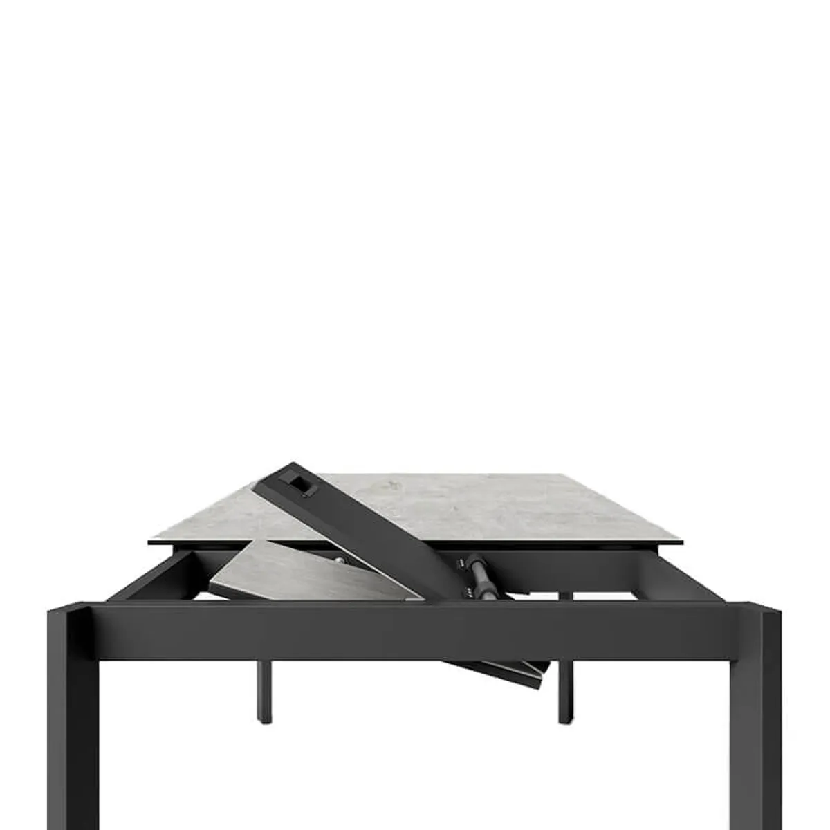 Zenit - Table en céramique extensible avec pieds en métal — vue 4
