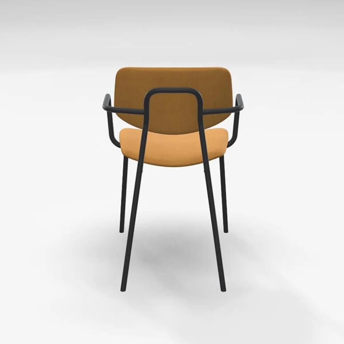 Lago - Chaise avec accoudoirs rétro et revêtement en tissu — vue 5
