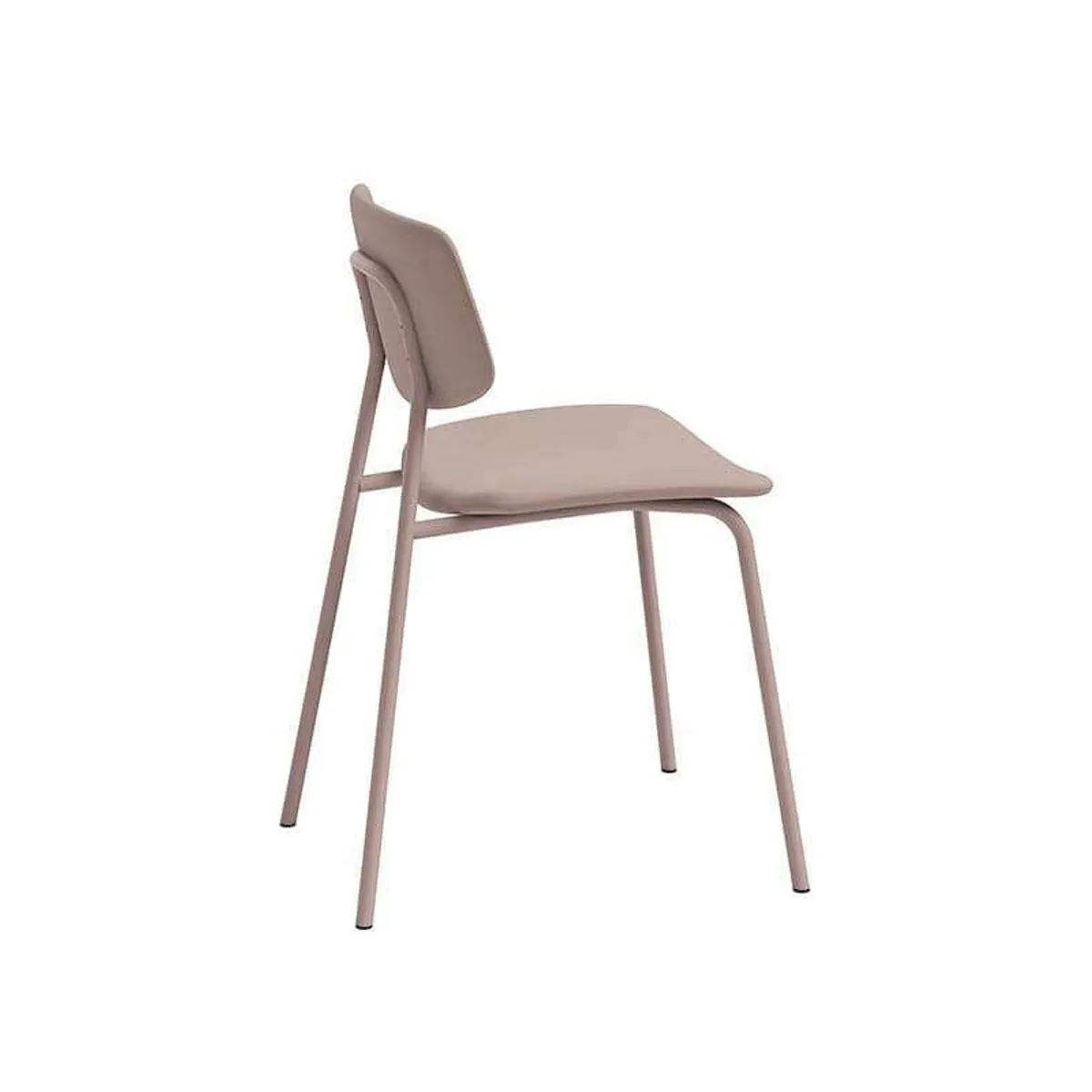 Lago - Chaise de cuisine vintage rembourrée en simili — vue 5