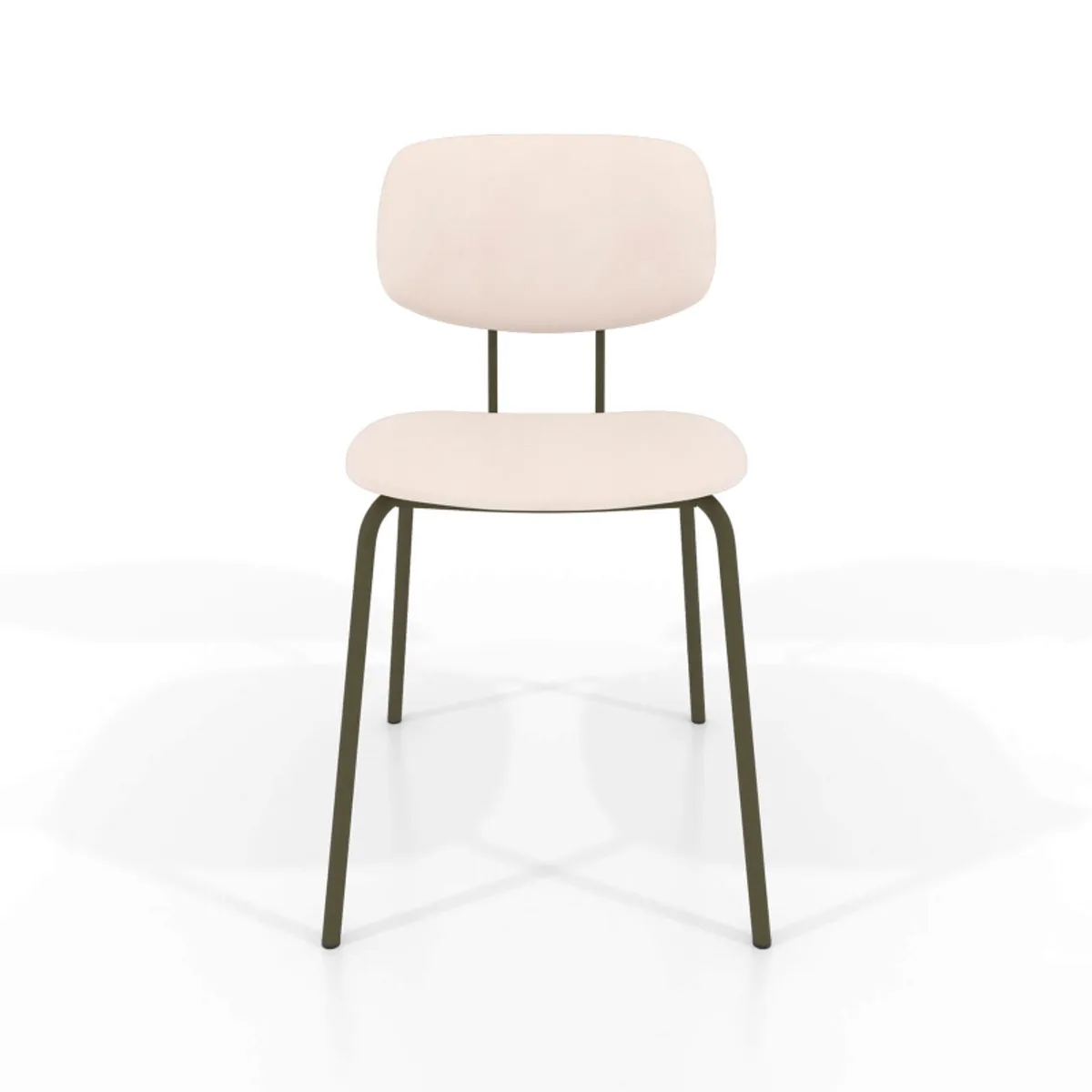 Bistro - Chaise inspiration vintage en simili avec pieds en métal — vue 5