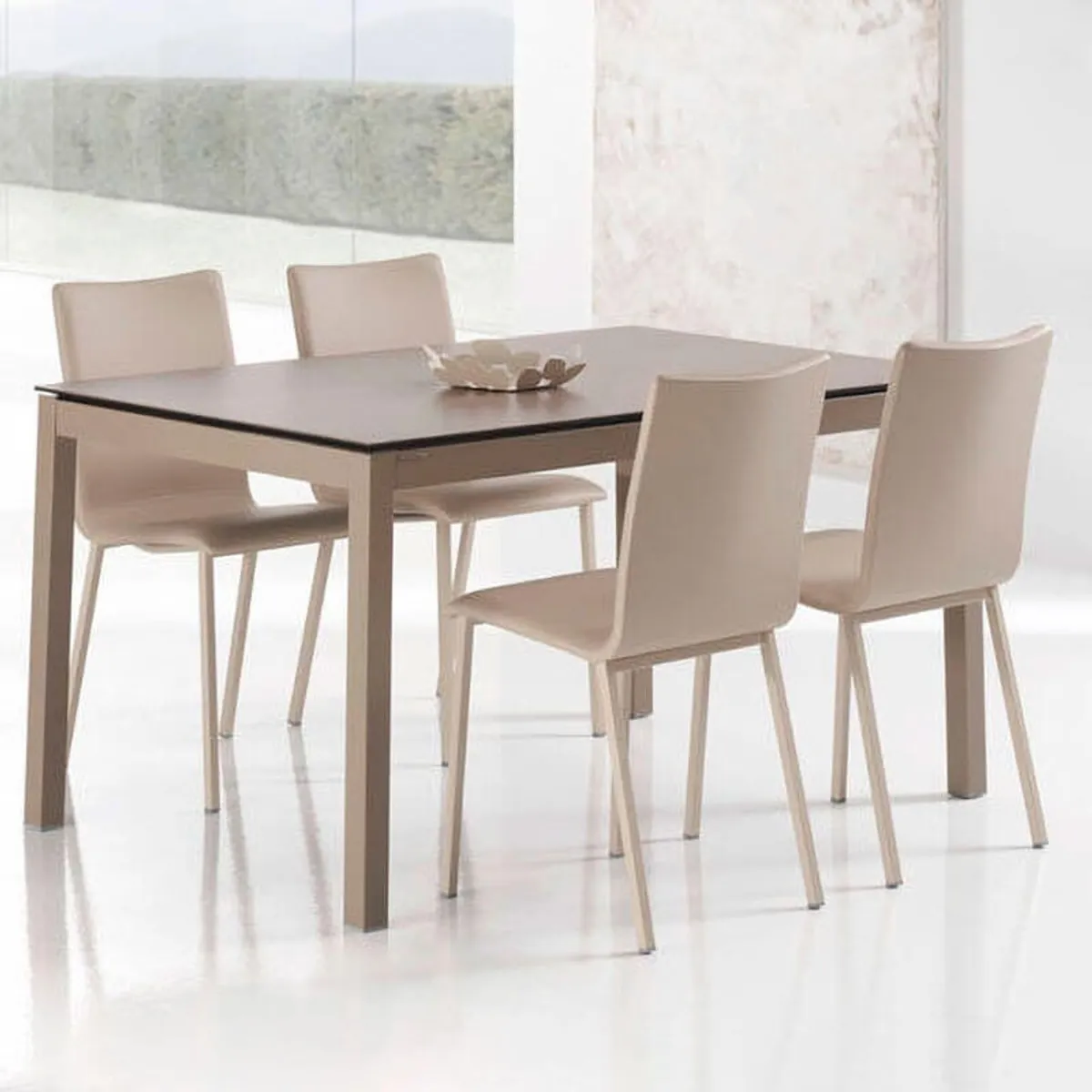 Siero Mobliberica® - Chaise contemporaine en simili avec pieds en métal — vue 3