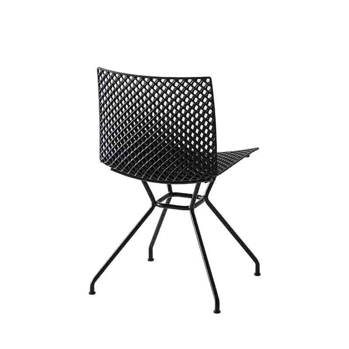 Fuller TC - Chaise design italien microperforée avec pieds en métal — vue 4