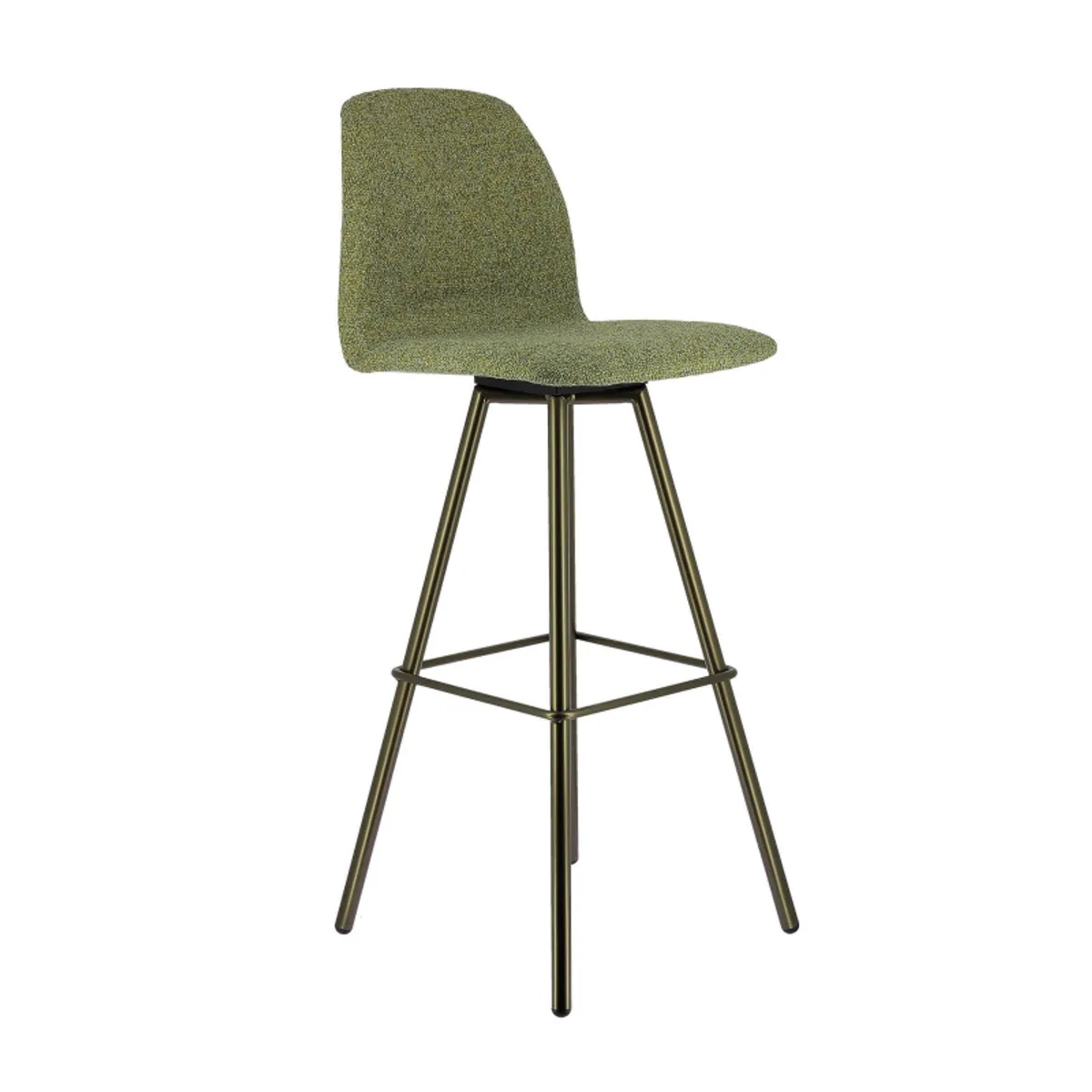 Osaka - Tabouret de bar moderne en tissu et pieds en métal — vue 4