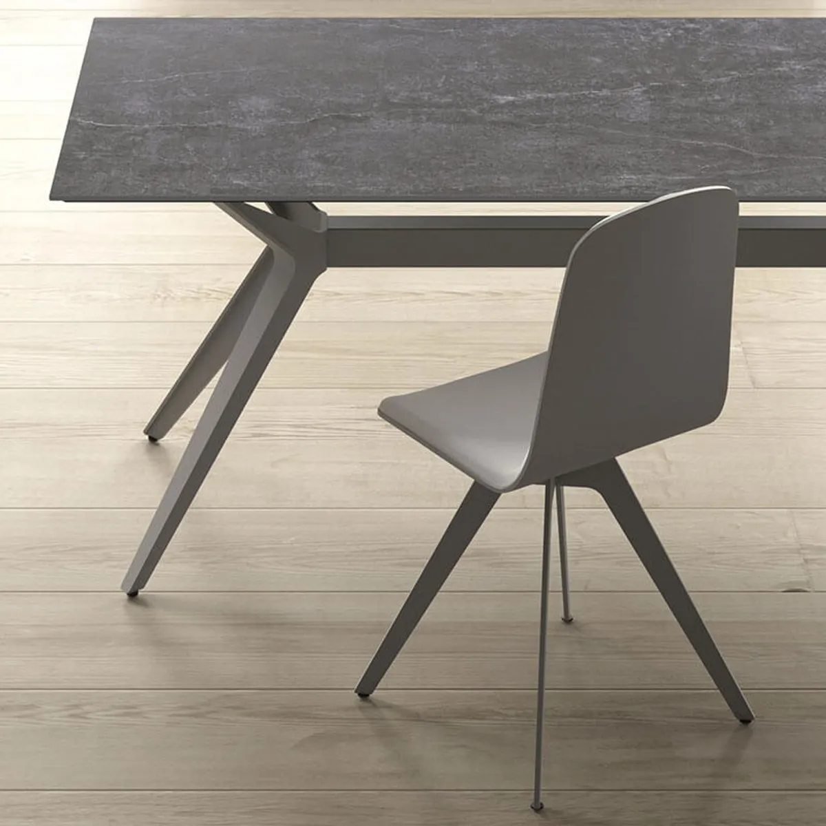 Eiffel - Table à manger moderne en Dekton — vue 5