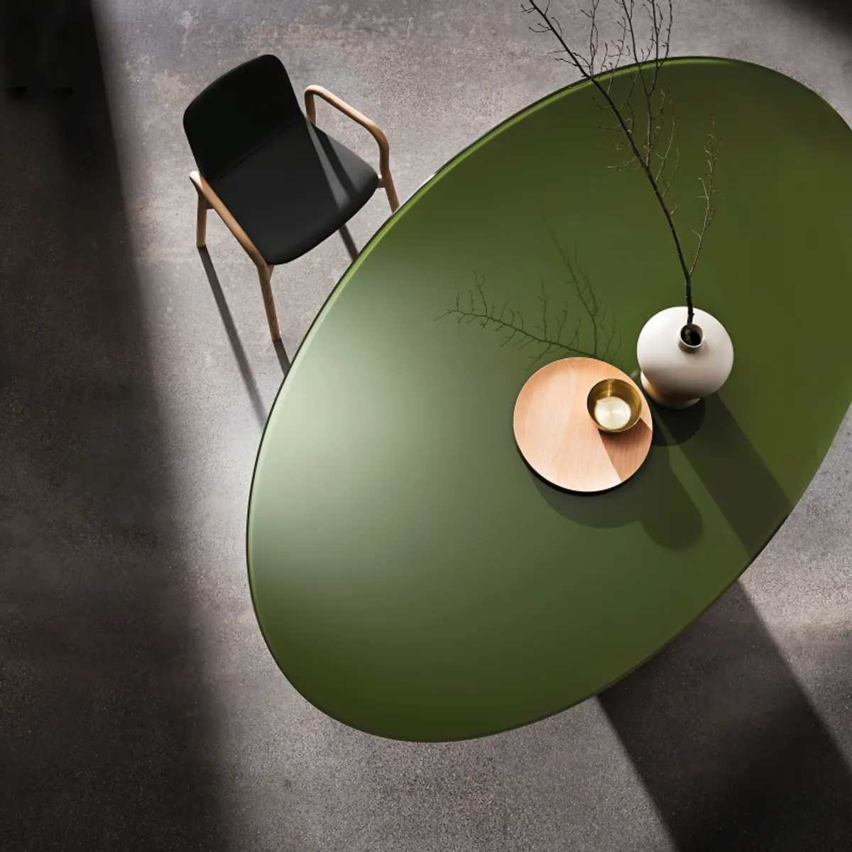 Totem Sovet® - Table ovale design en verre — vue 3