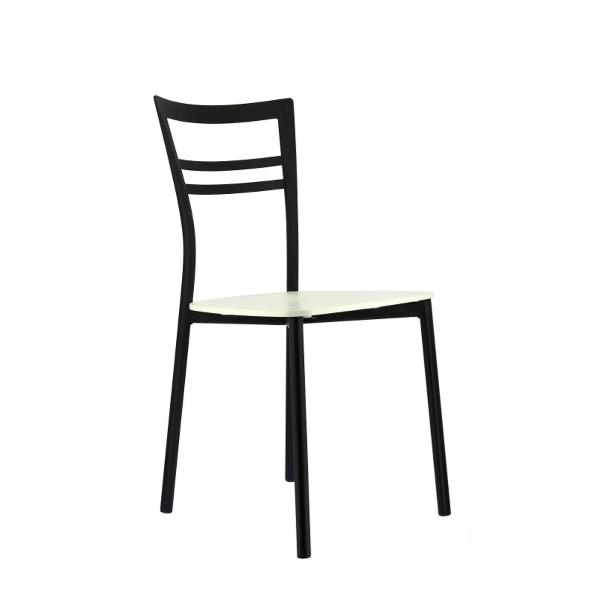 Go Connubia® - Chaise contemporaine en métal et assise multiplis bois — vue 4