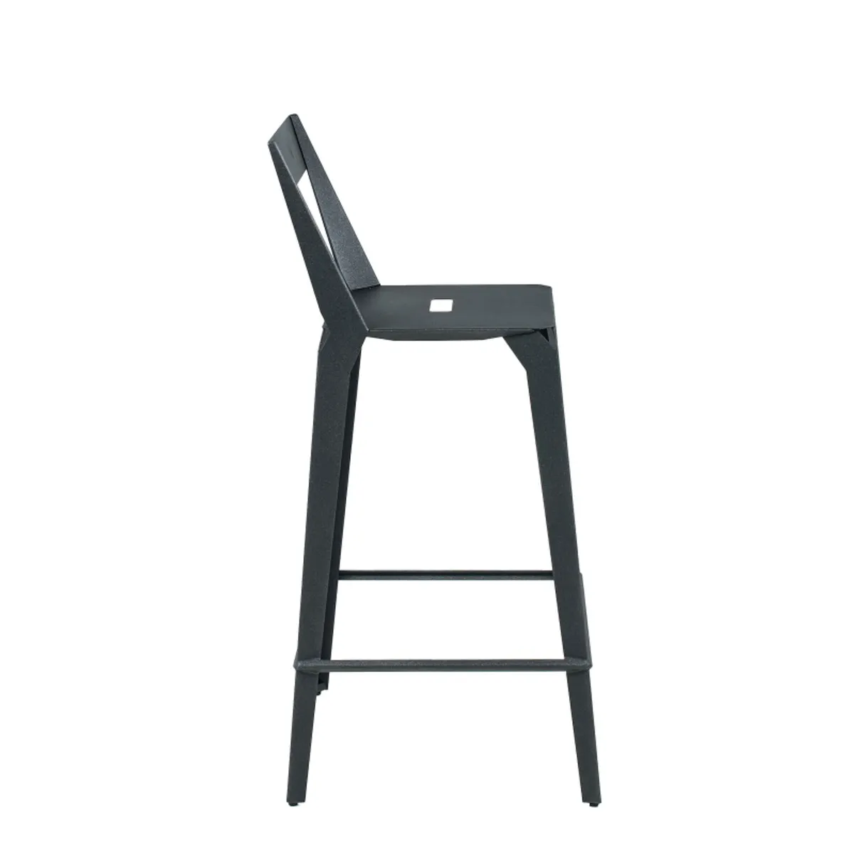 Valence Carrier® - Tabouret snack français en métal pour jardin avec dossier — vue 5
