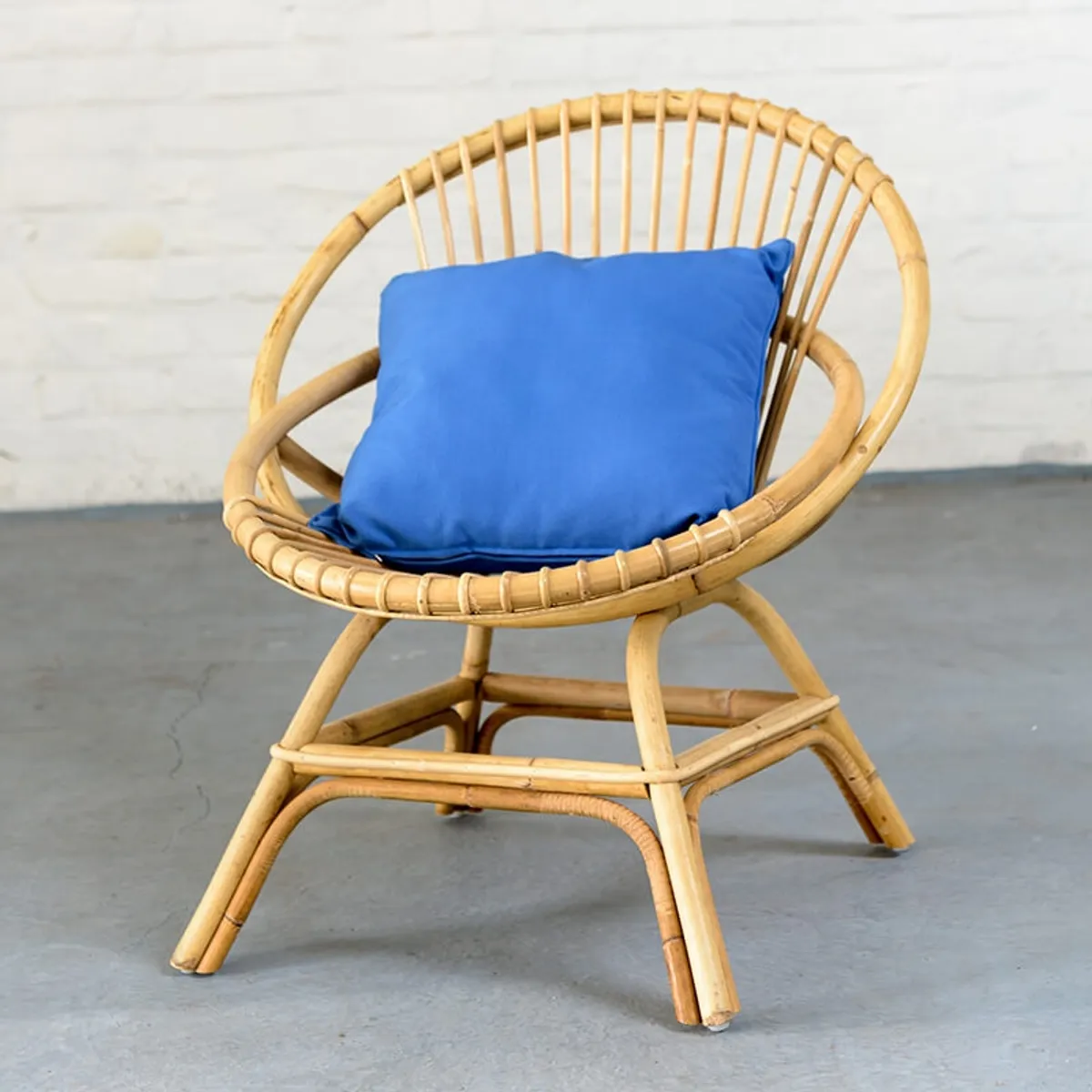 Brigitte - Fauteuil coquille en rotin — vue 4