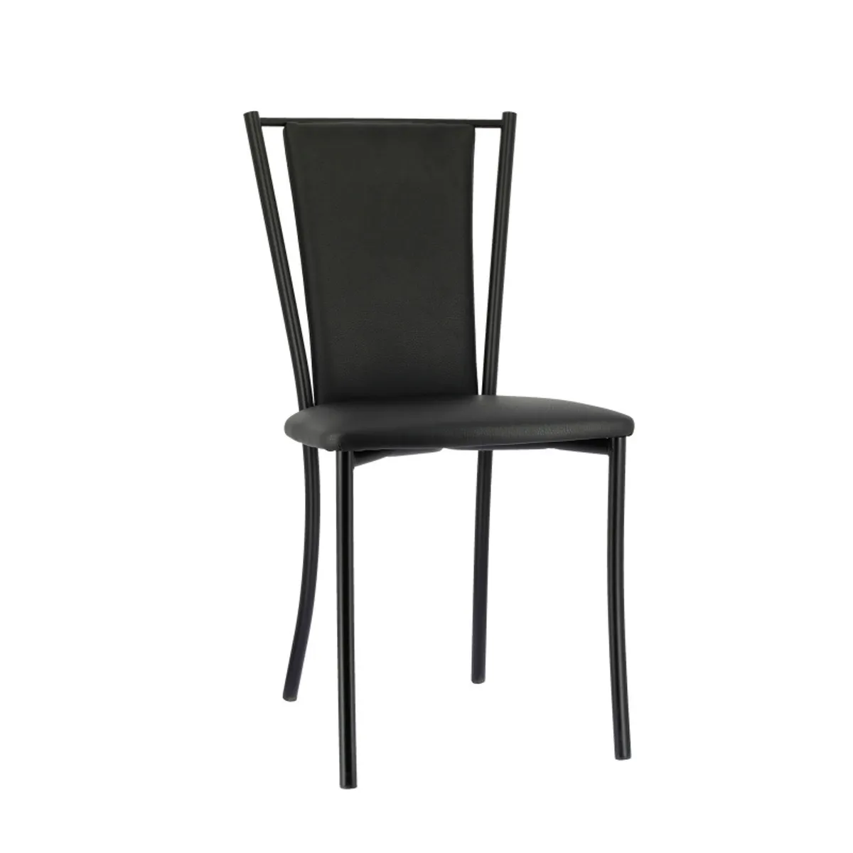Reina - Chaise de cuisine contemporaine en métal et simili — vue 3