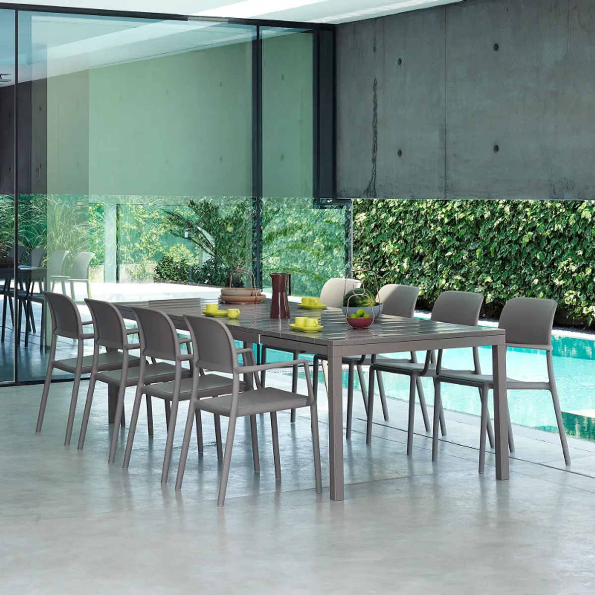 Riva - Fauteuil en polypropylène empilable — vue 3
