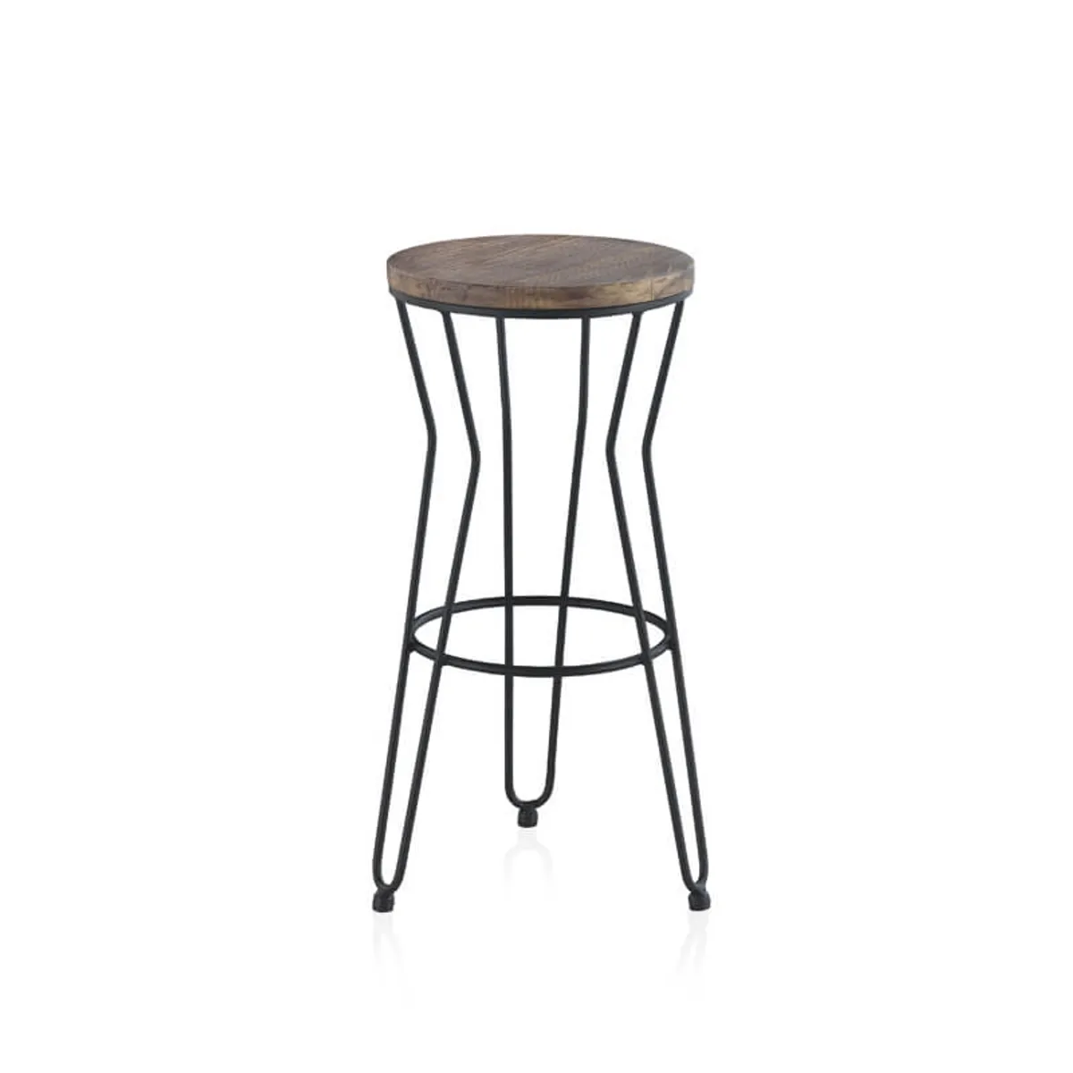 Lisboa - Tabouret haut sans dossier design industriel — vue 4