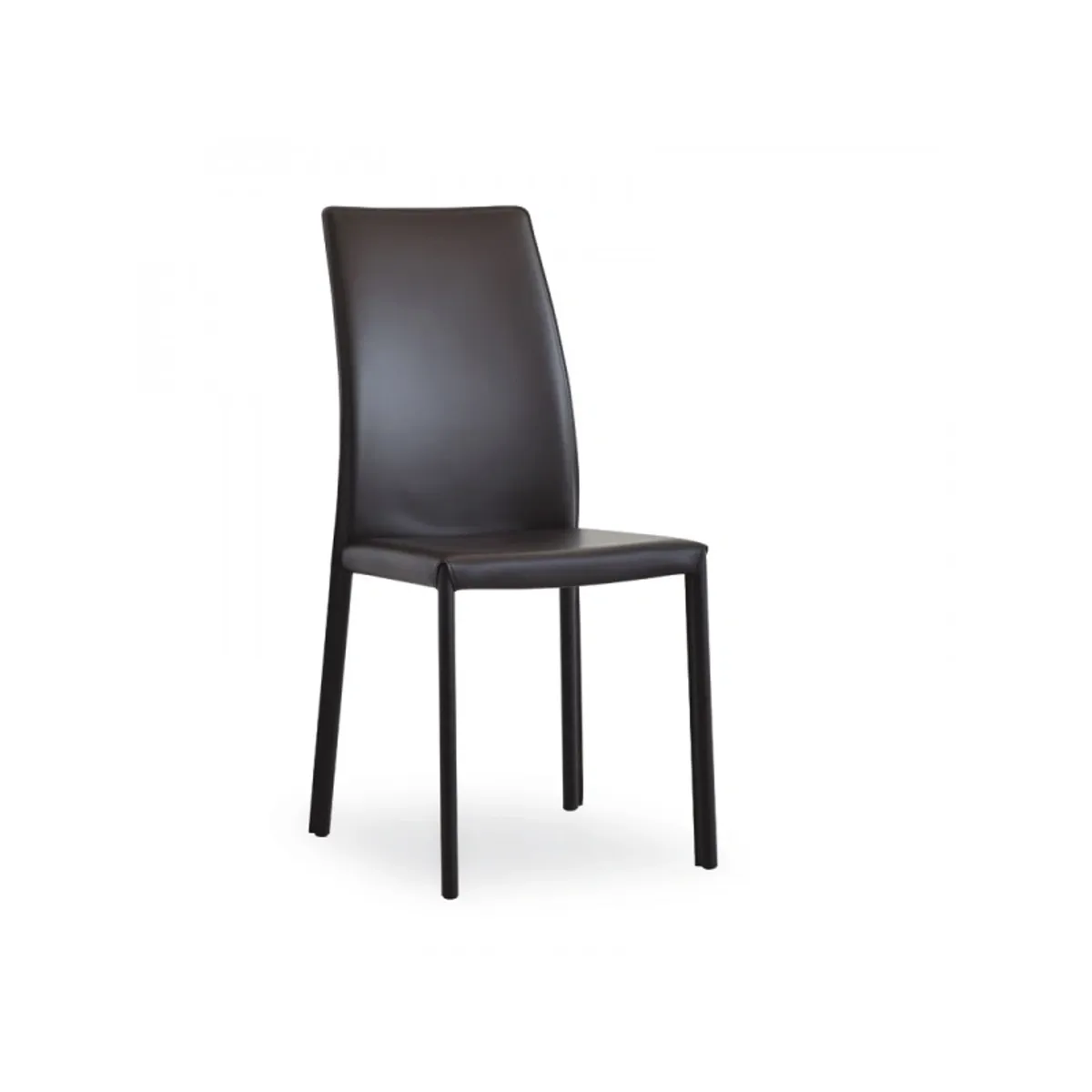 Giada - Chaise de salle à manger en croûte de cuir