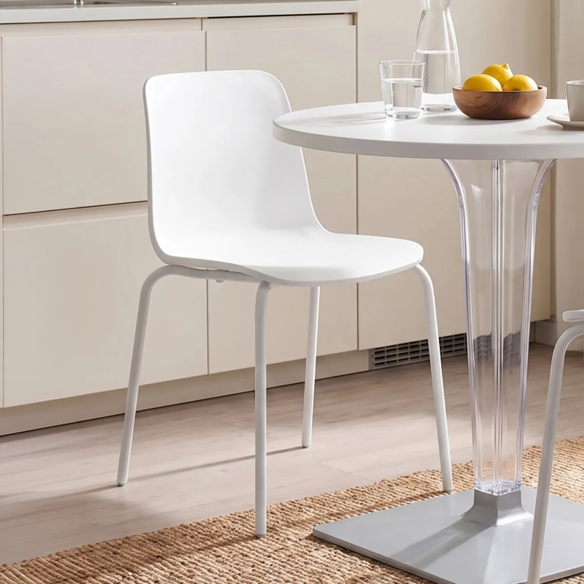 Paris - Chaise empilable en polypropylène et métal