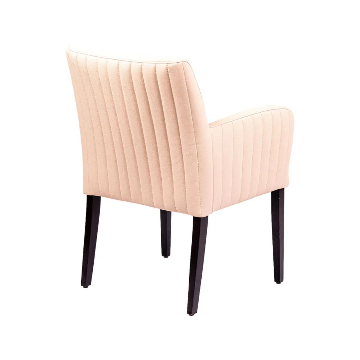 Moritz line - Fauteuil de salon confortable avec dos matelassé et pieds en bois — vue 4