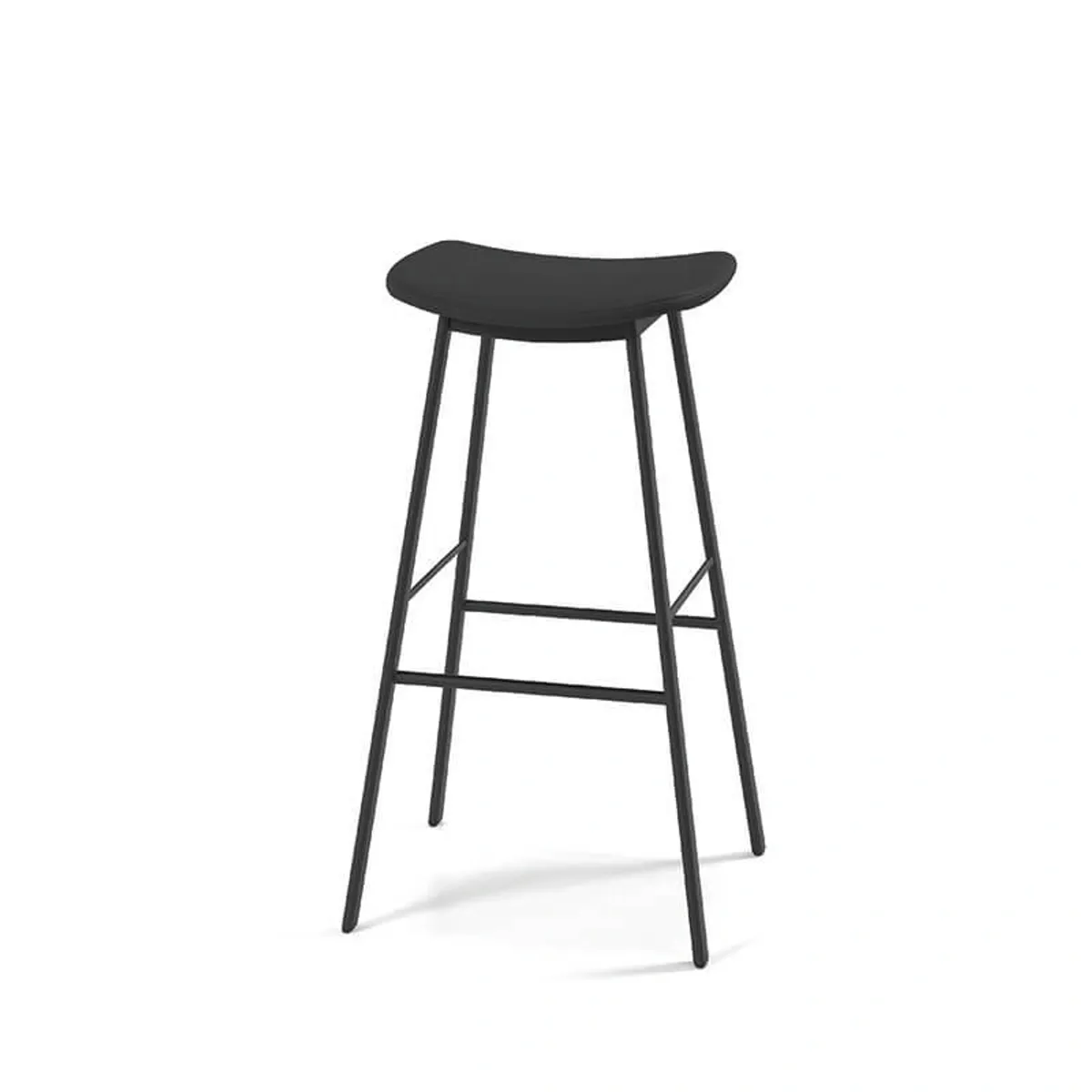 Ami - Tabouret de bar en simili sans dossier moderne empilable