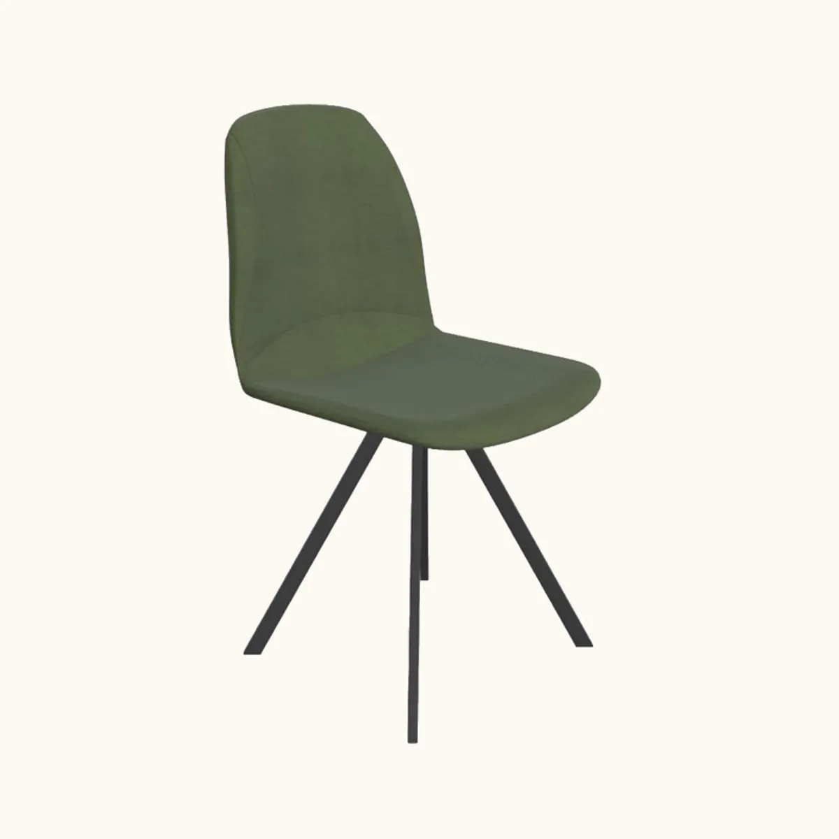 Girona - Chaise pivotante en tissu — vue 3
