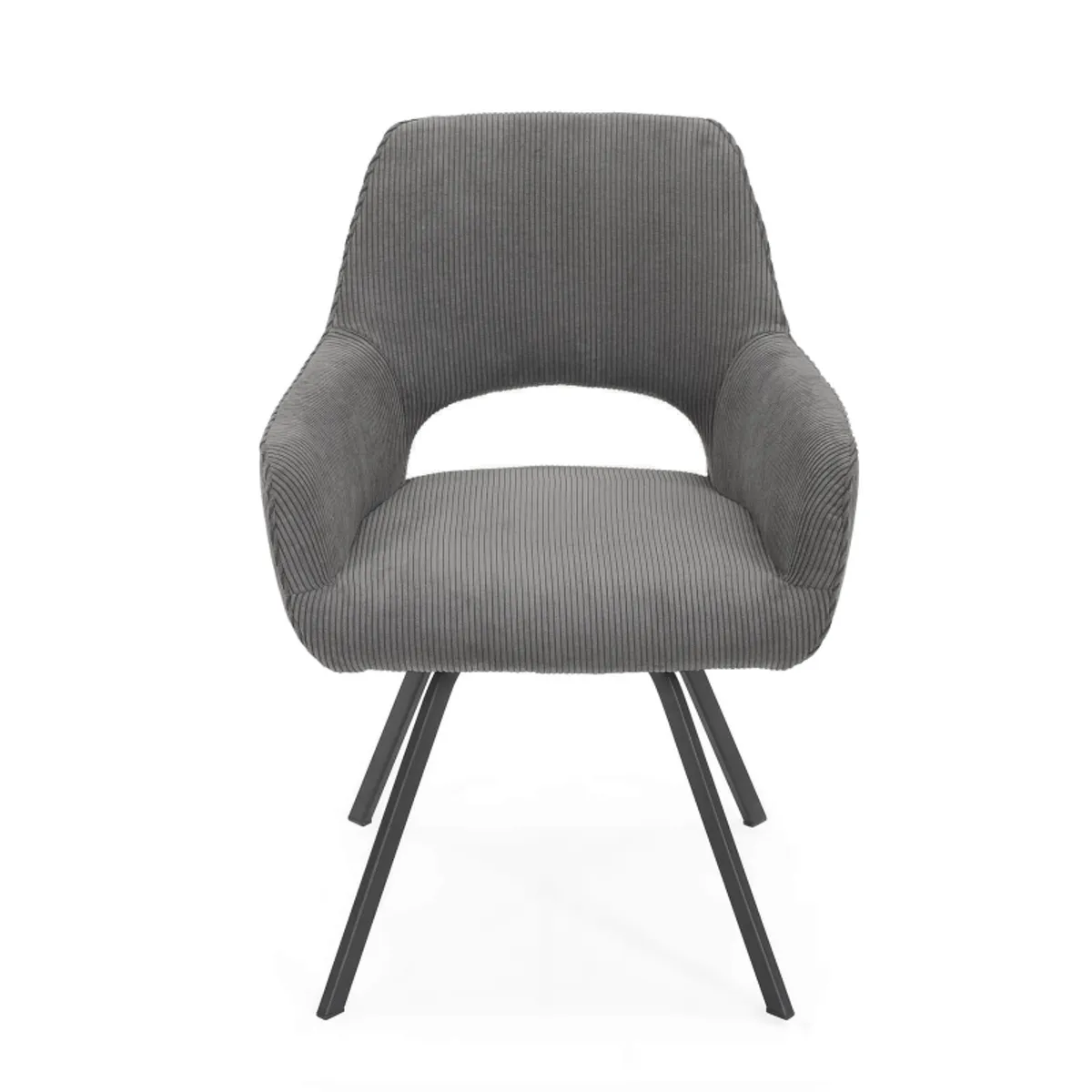 Marius - Fauteuil cosy en tissu avec pieds en métal — vue 4