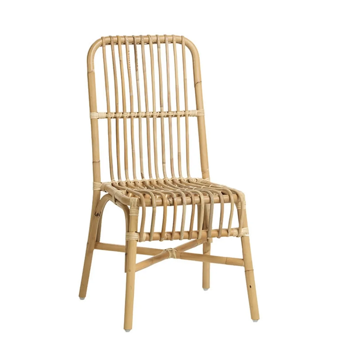 Valérie - Chaise ethnique en rotin naturel — vue 3