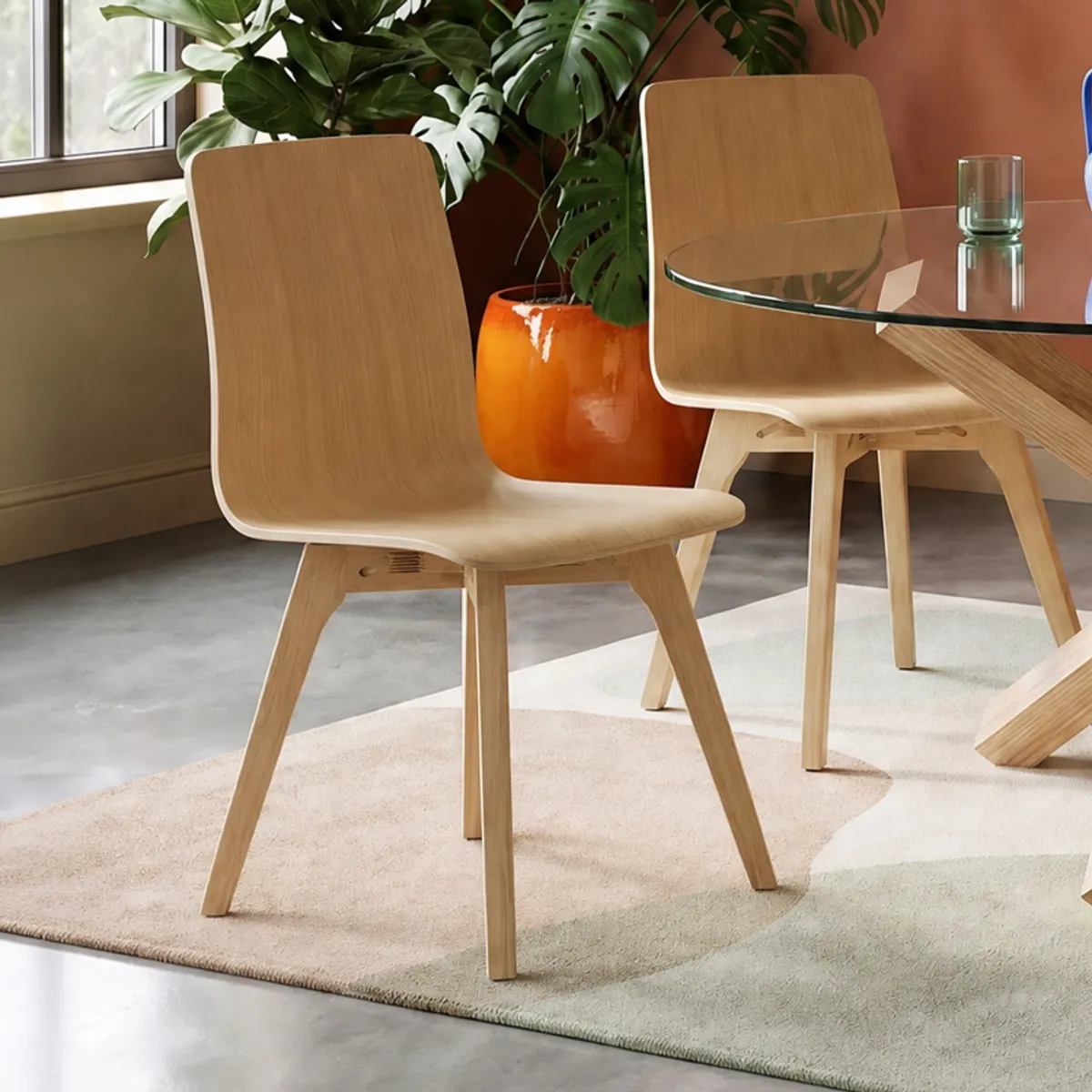Plaza - Chaise moderne en bois