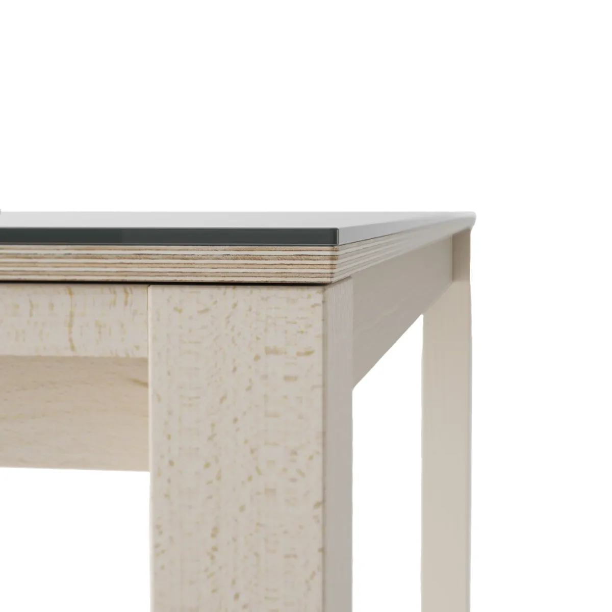 Quadra - Table moderne en verre extensible — vue 5