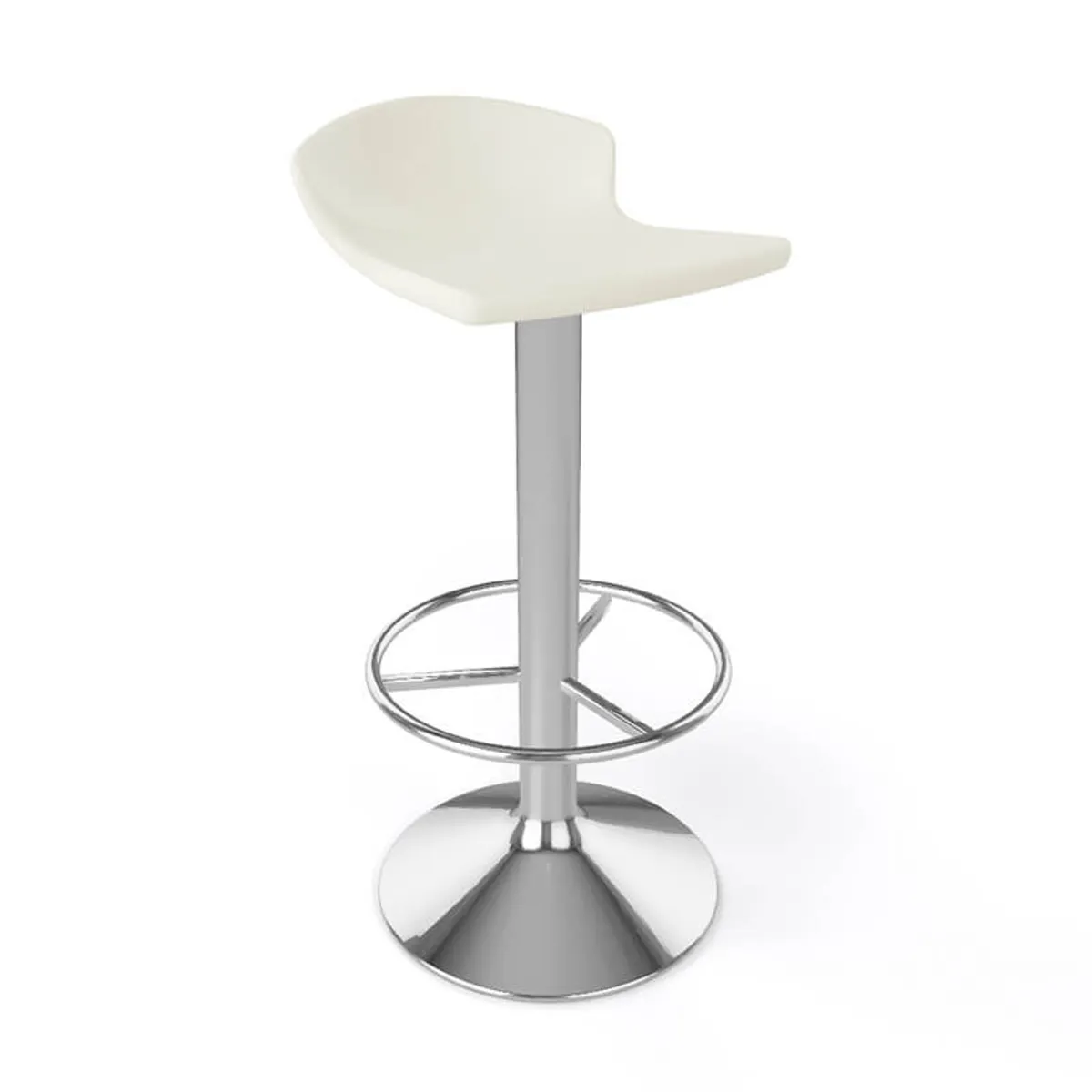 Free - Tabouret bar pivotant italien en technopolymère et métal chromé — vue 5