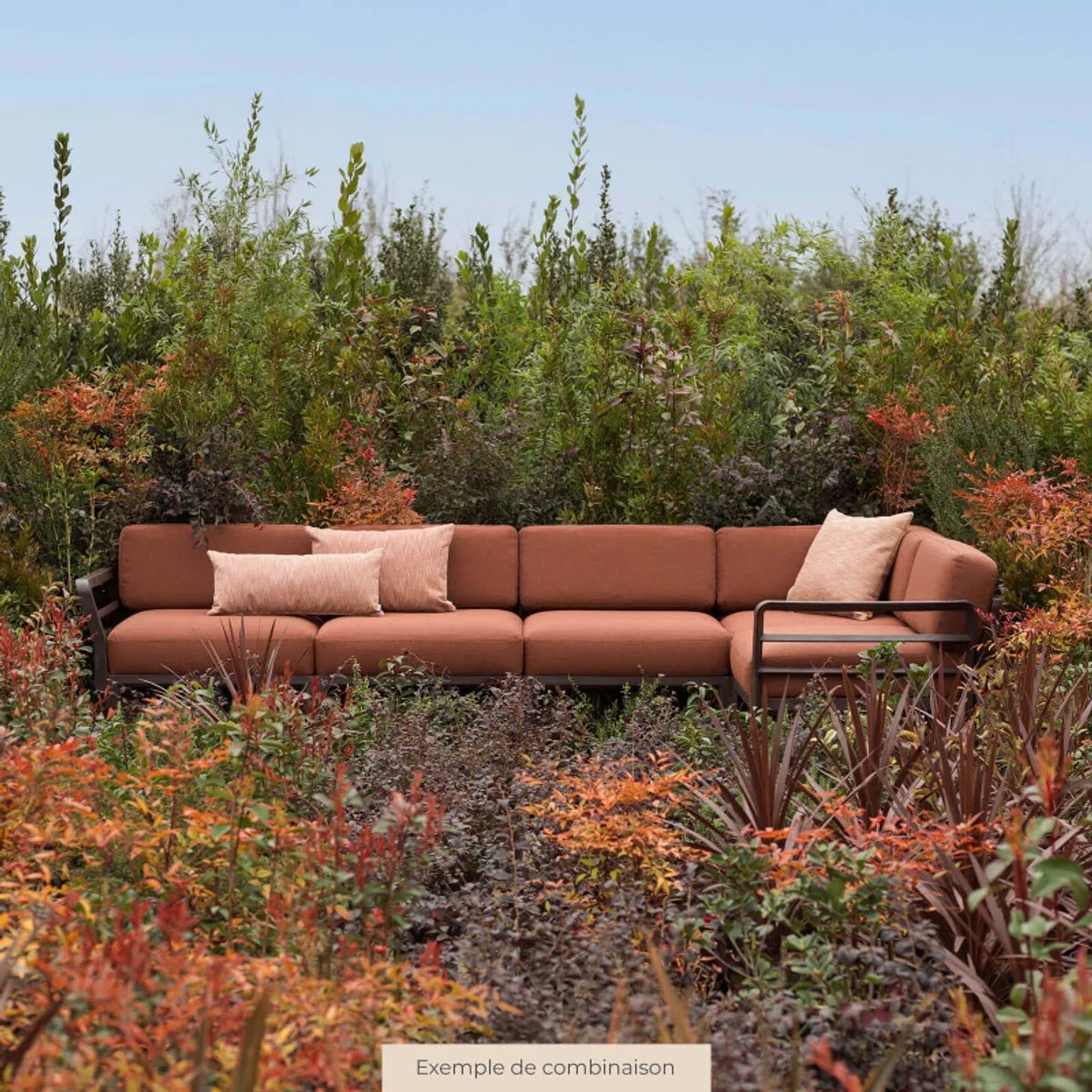 Maximo elemento - Fauteuil de jardin d'angle configurable — vue 3